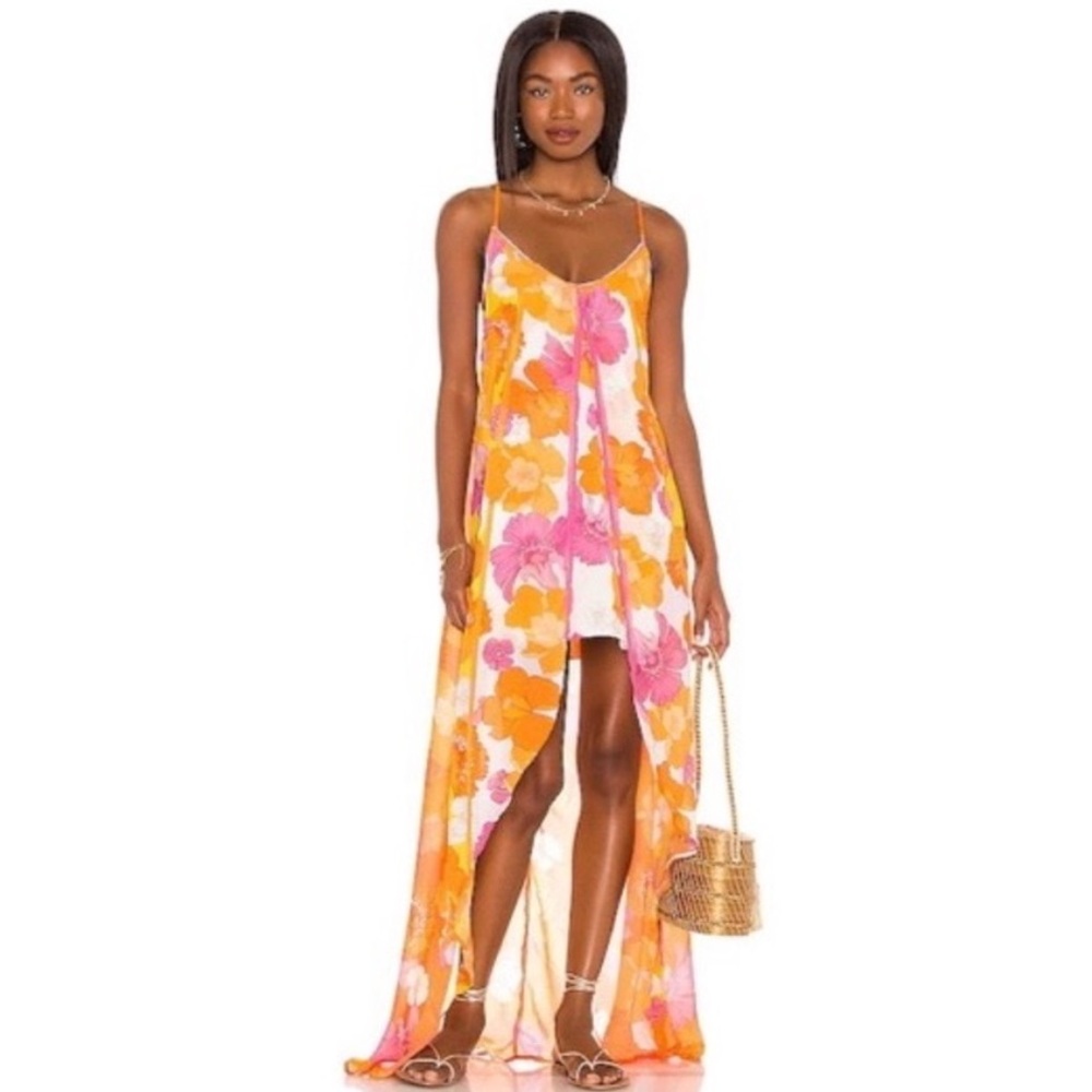 Agua Bendita | Victoria Dress in White Funky Blooms